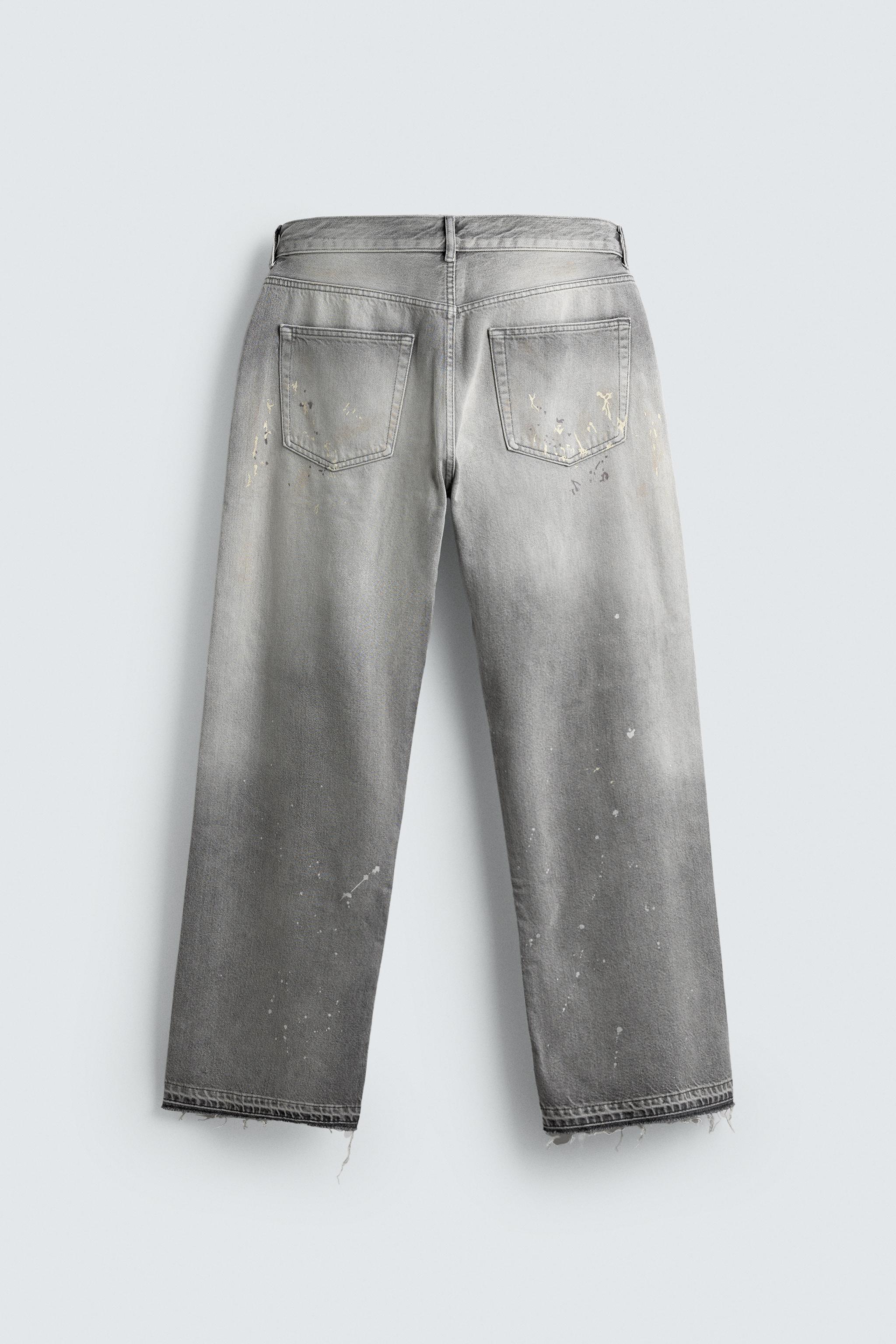 SPLATTERED LOOSE FIT JEANS